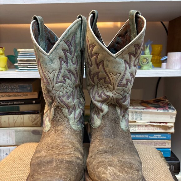 Laredo women's leather cowboy boots - Picture 2 of 5